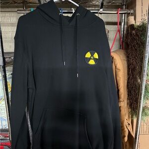 Black Nuke Squad Hoodie with Yellow FaZe Radiation Symbol